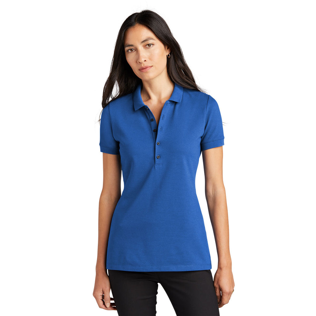 Mercer+Mettle Women's Blue Note Stretch Heavyweight Pique Polo