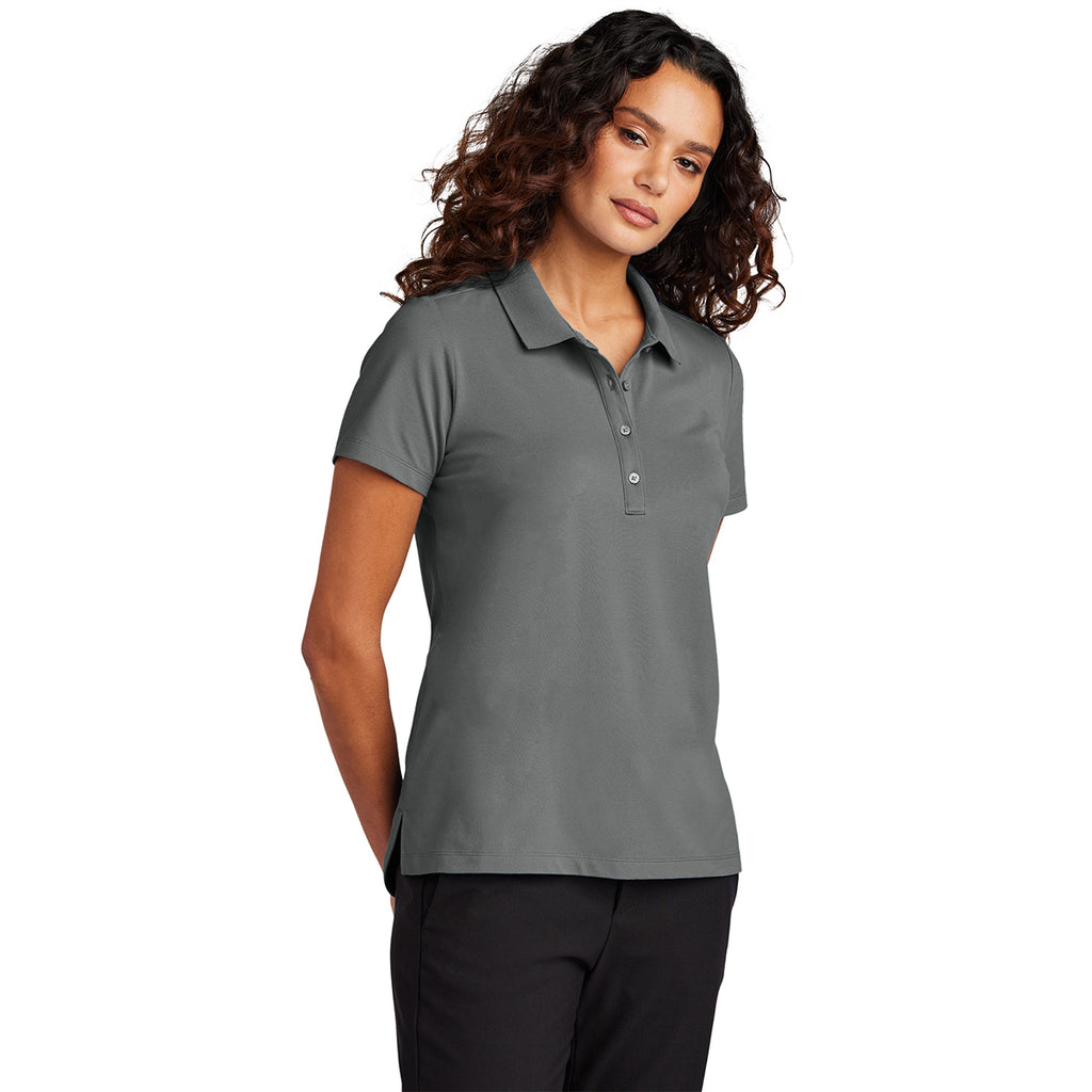 Mercer+Mettle Women's Storm Grey Stretch Pique Polo