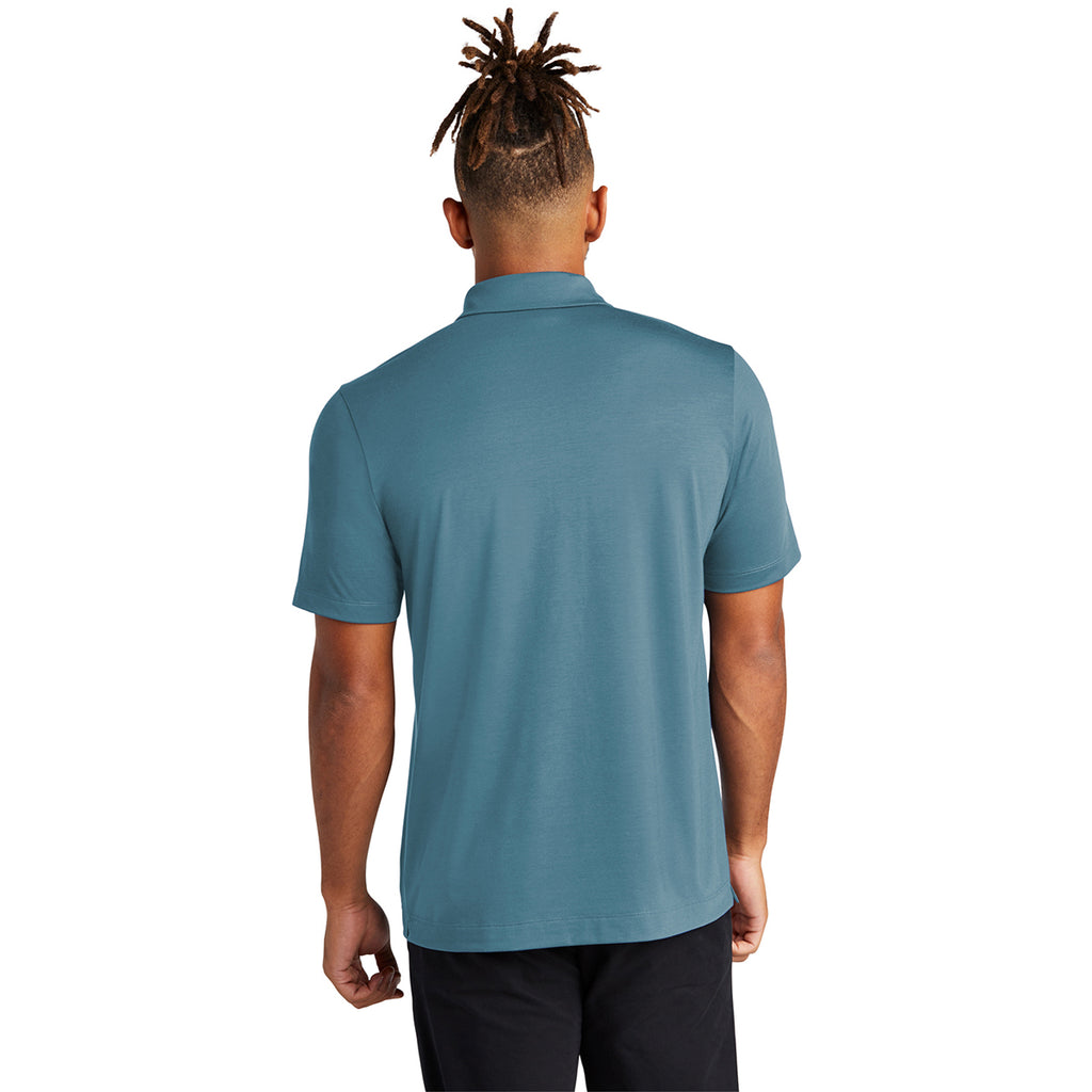 Mercer+Mettle Men's Parisian Blue Stretch Jersey Polo