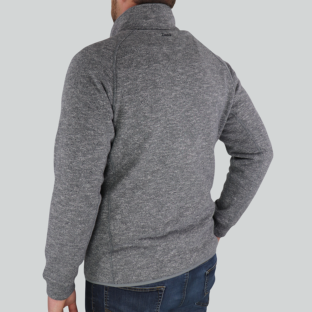 Zusa Men's Light Grey Heather Midtown Fleece Full Zip