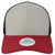 Legacy Grey/Burgundy/Black Mid-Pro Snapback Trucker Cap