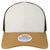 Legacy White/Caramel/Brown Mid-Pro Snapback Trucker Cap