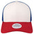 Legacy White/Red/Royal Mid-Pro Snapback Trucker Cap