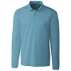 Clique Men's Dusty Blue Long Sleeve Spin Pique Polo