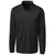 Clique Men's Black Long Sleeve Ice Pique Polo