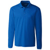 Clique Men's Royal Blue Long Sleeve Ice Pique Polo