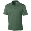 Clique Men's Bottle Green Heather Charge Active Short Sleeve Polo