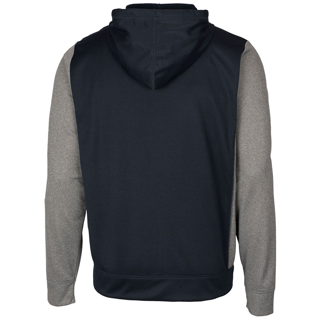 Clique Men's Dark Navy Helsa Sport Colorblock Full Zip