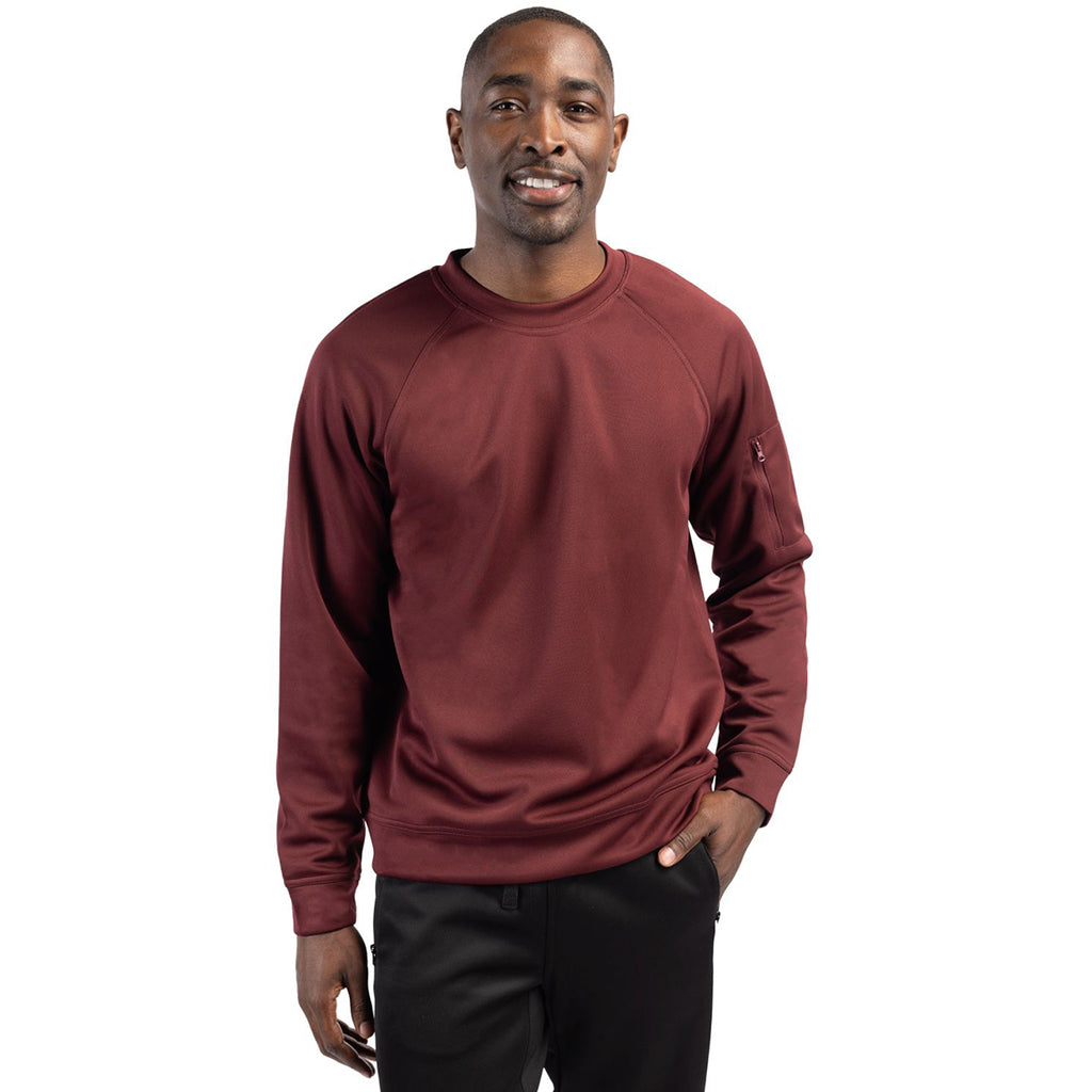 Clique Unisex Burgundy Lift Eco Performance Crewneck Sweatshirt