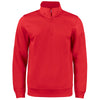 Clique Men's Red Lift Performance Quarter Zip