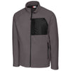 Clique Men's Charcoal Summit Microfleece Hybrid Full Zip