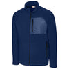 Clique Men's Navy Summit Microfleece Hybrid Full Zip