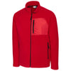 Clique Men's Red Summit Microfleece Hybrid Full Zip