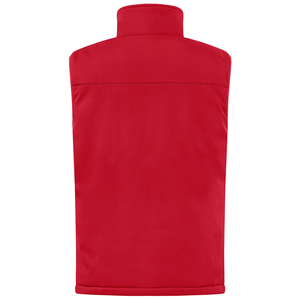 Clique Men's Red Equinox Insulated Softshell Vest