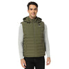 Ororo Men's Dark Green Heated Lightweight Down Vest