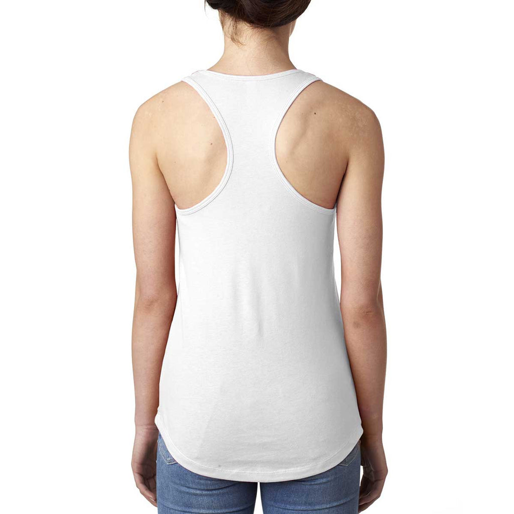 Next Level Women's White Ideal Racerback Tank