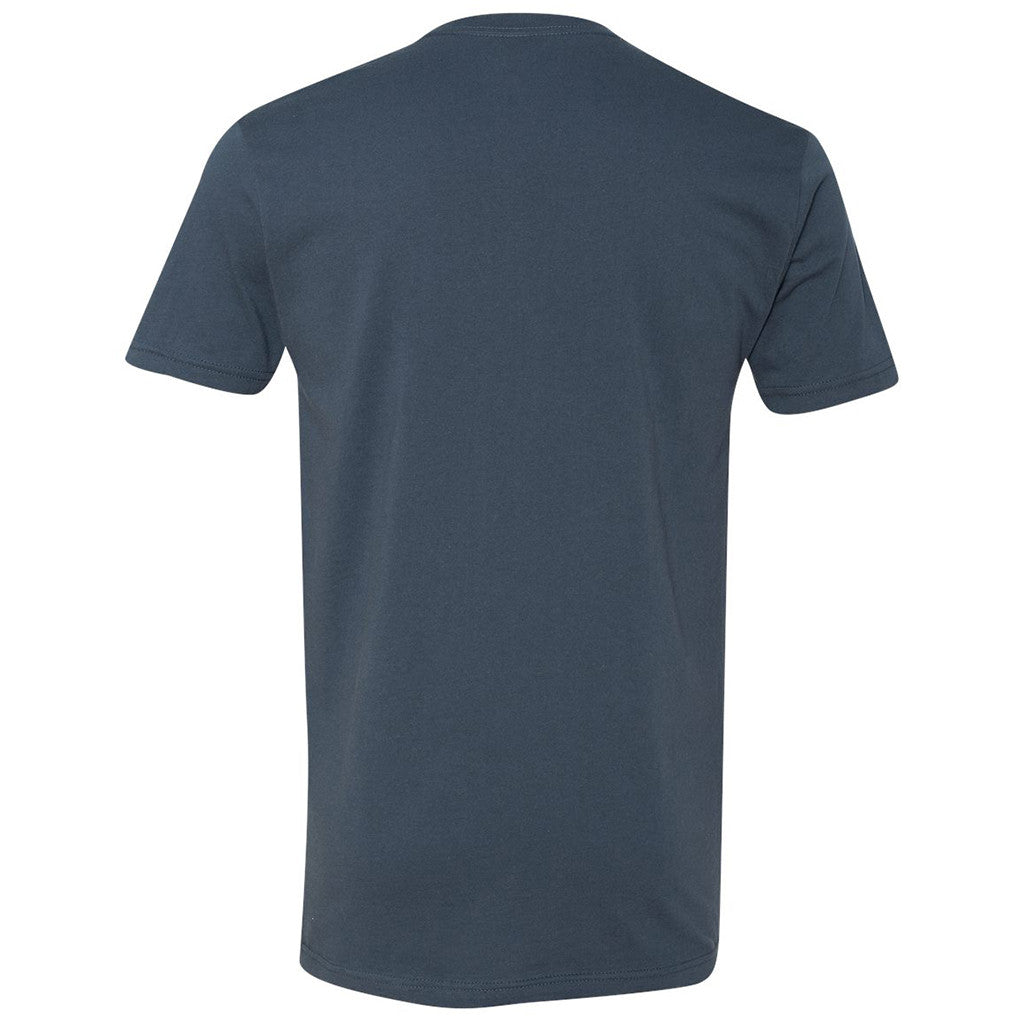 Next Level Men's Indigo Premium Fitted Short-Sleeve V-Neck Tee