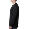 Next Level Men's Black Premium Fitted Long-Sleeve Crew Tee