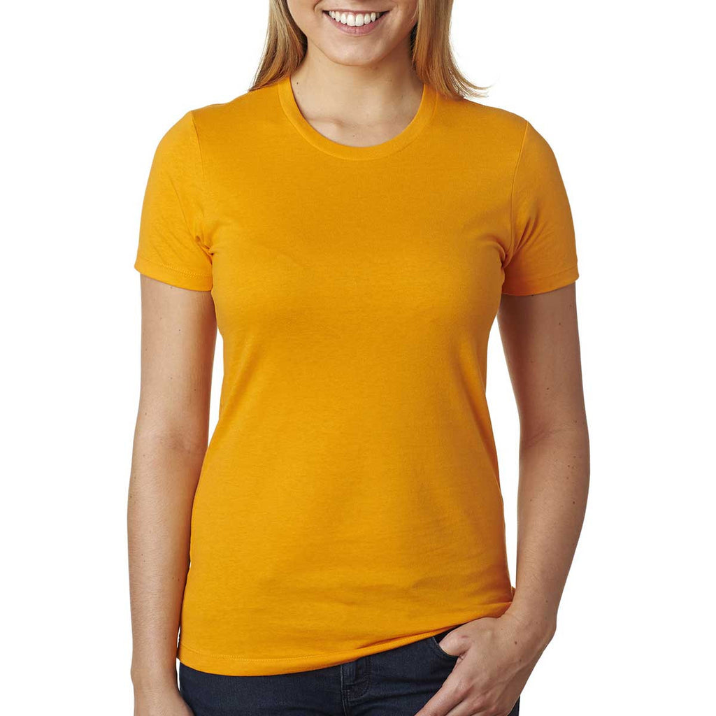 Next Level Women's Gold Boyfriend Tee