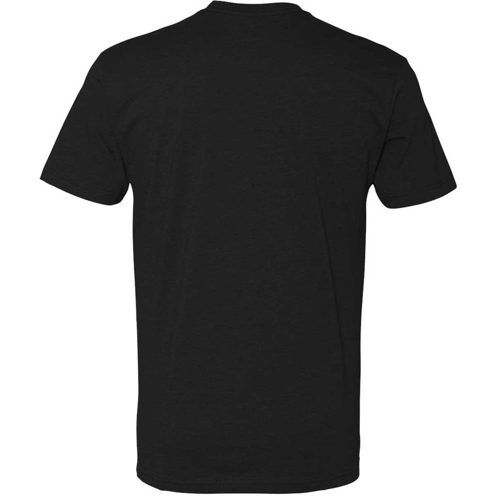 Next Level Men's Black Premium Fitted CVC Crew Tee