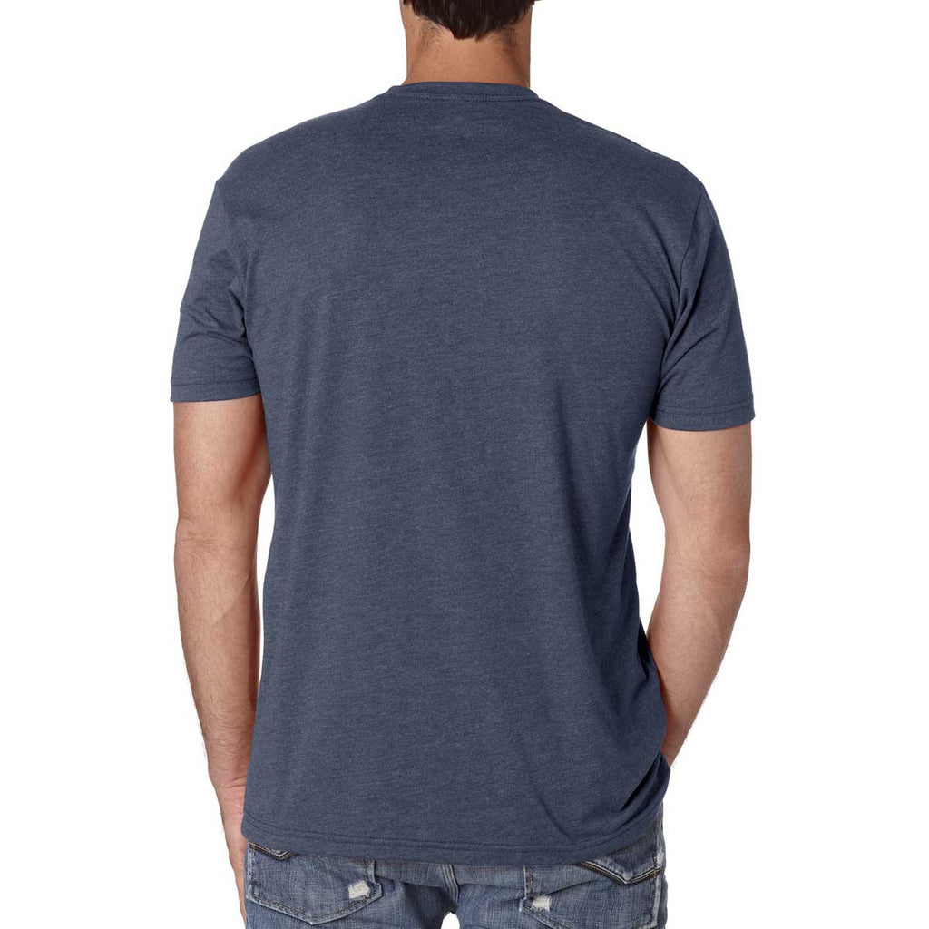 Next Level Men's Indigo Premium Fitted CVC Crew Tee