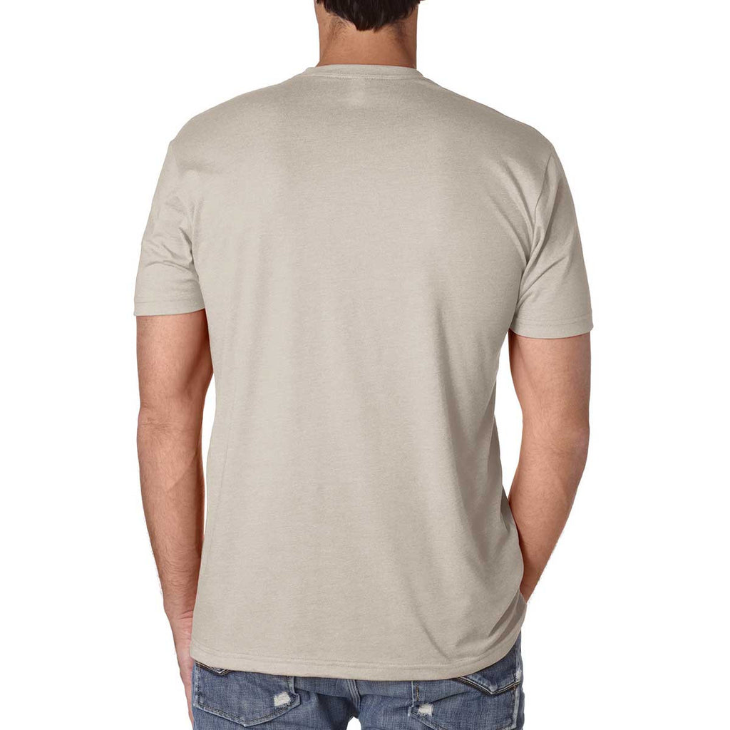 Next Level Men's Sand Premium Fitted CVC Crew Tee