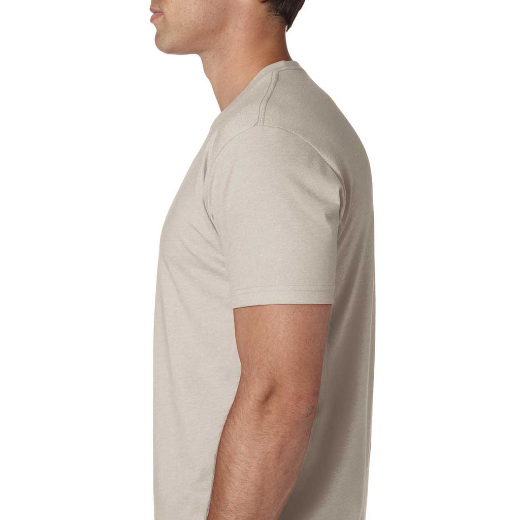 Next Level Men's Sand Premium Fitted CVC Crew Tee