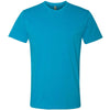 Next Level Men's Turquoise Premium Fitted CVC Crew Tee