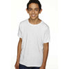 Next Level Boy's Heather White Triblend Crew Tee