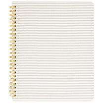 Sugar Paper Grey Ticking Stripe Spiral Notebook
