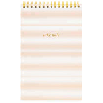 Sugar Paper Rose Linen Stripe Top Spiral Notebook