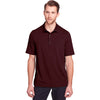 North End Men's Burgundy Jaq Snap-Up Stretch Performance Polo