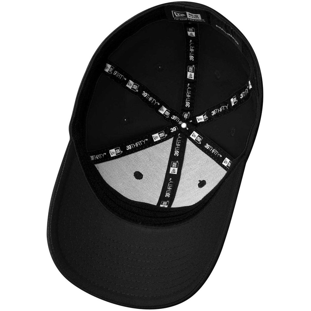 New Era 39THIRTY Black Structured Stretch Cotton Cap