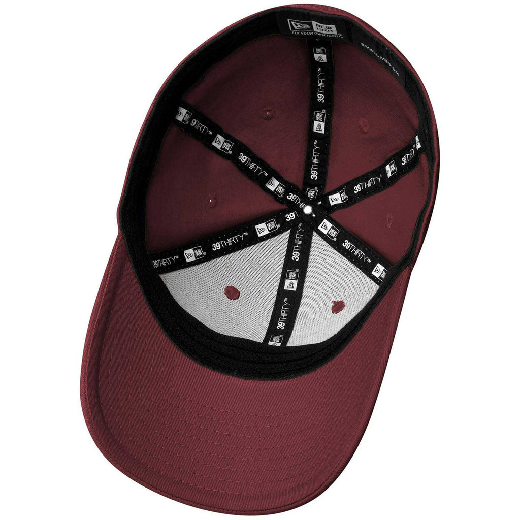 New Era 39THIRTY Maroon Structured Stretch Cotton Cap