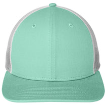 New Era Mint/White Snapback Low Profile Trucker Cap