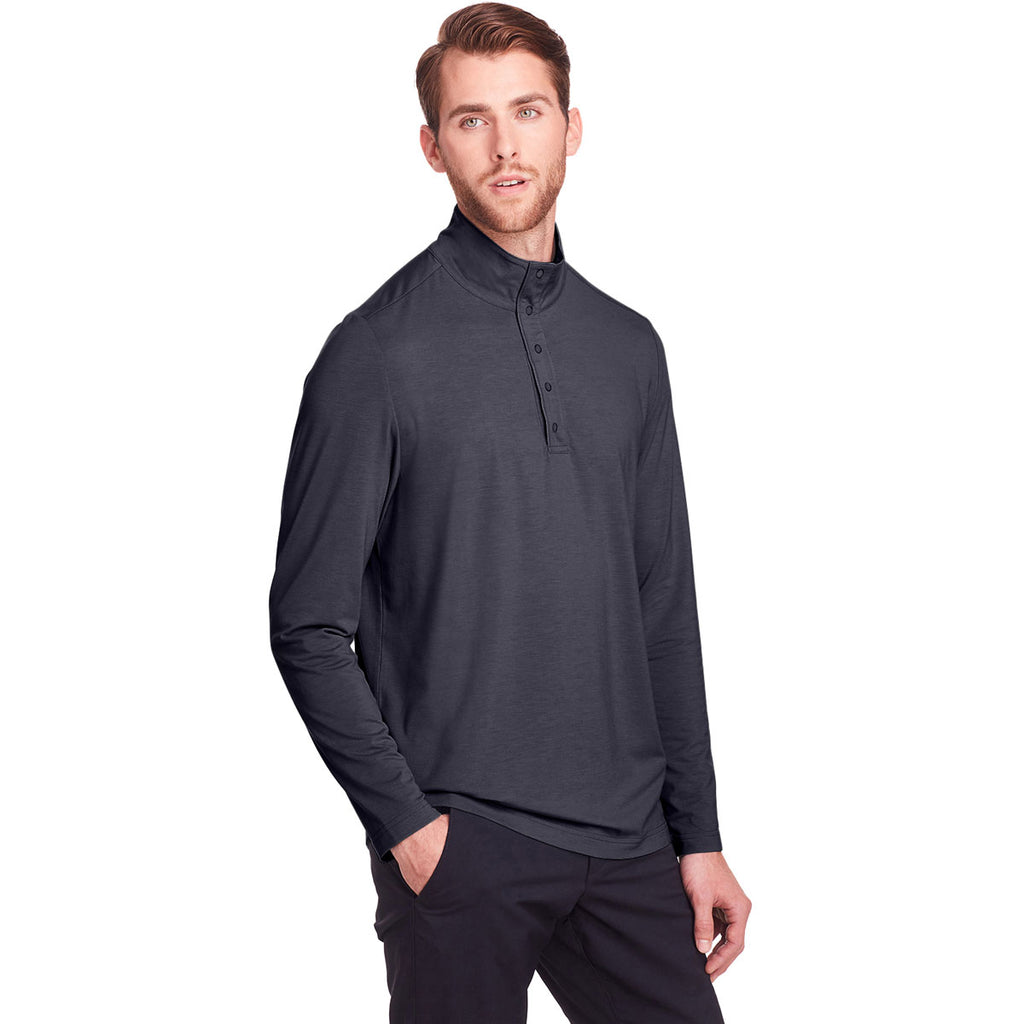 North End Men's Carbon Jaq Snap-Up Stretch Performance Pullover