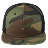 New Era Camo/Black Original Fit Snapback Trucker Cap