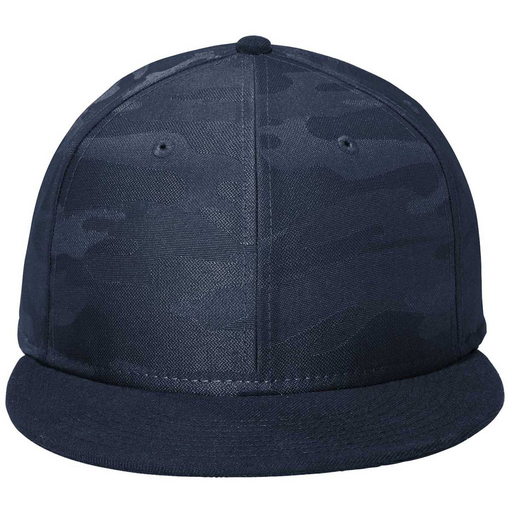 New Era Deep Navy/Deep Navy Camo Camo Flat Bill Snapback Cap