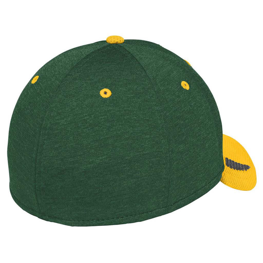 New Era Gold/Dark Green Shadow Heather Shadow Stretch Heather Colorblock Cap