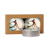 SnugZ Citrus Verbena/Silver Scented Candle 2-Pack in Kraft Window Box