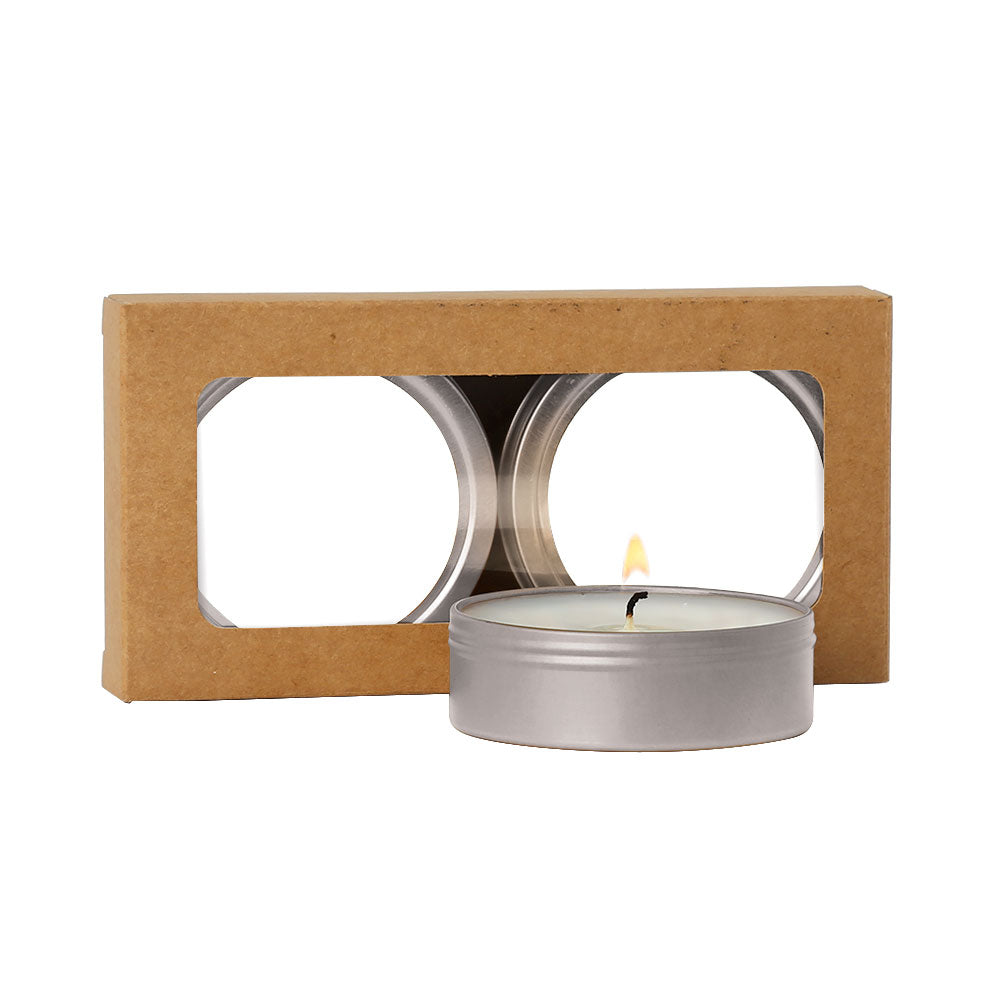 SnugZ Sugar Cookie/Silver Scented Candle 2-Pack in Kraft Window Box