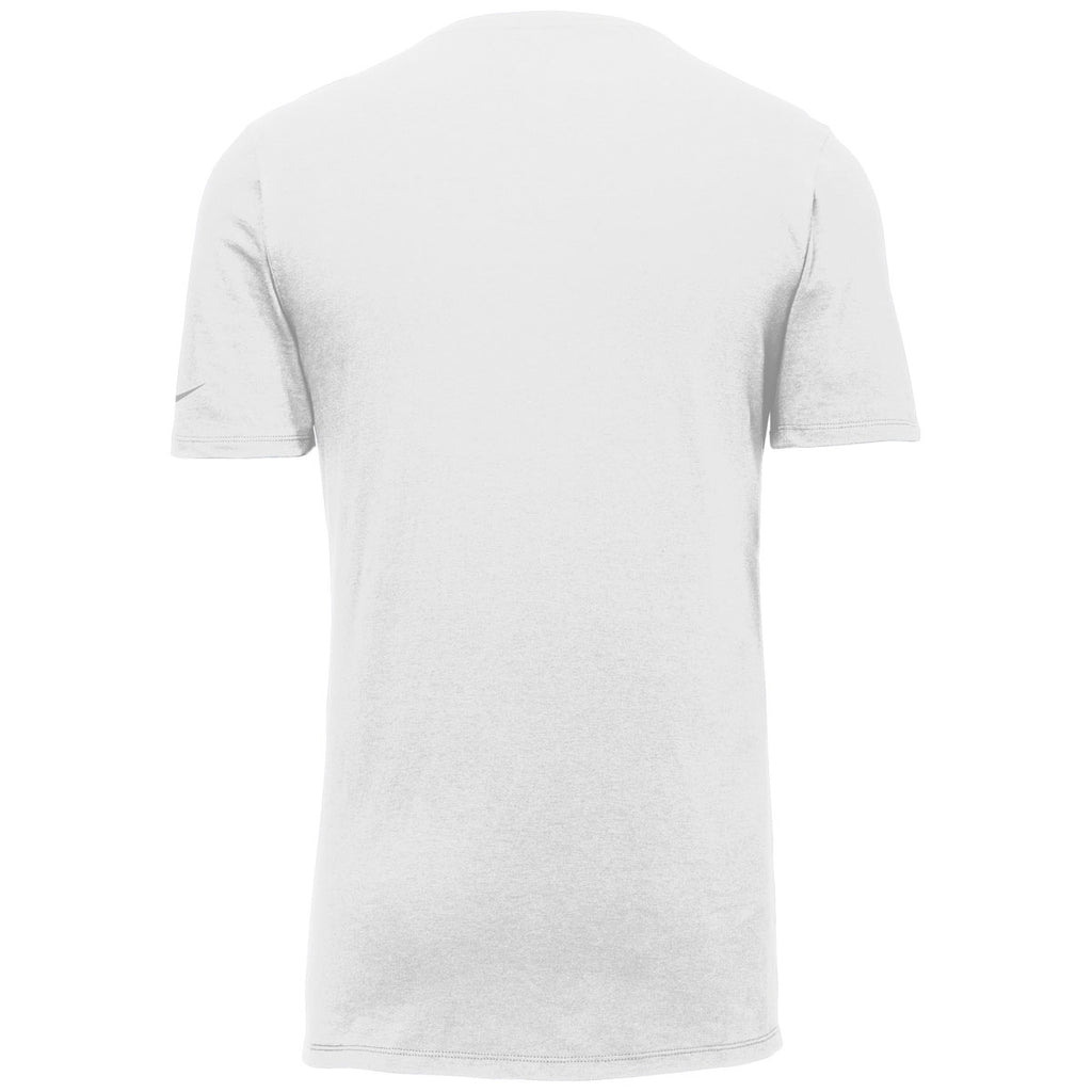 Nike Men's White Dri-FIT Cotton/Poly Tee