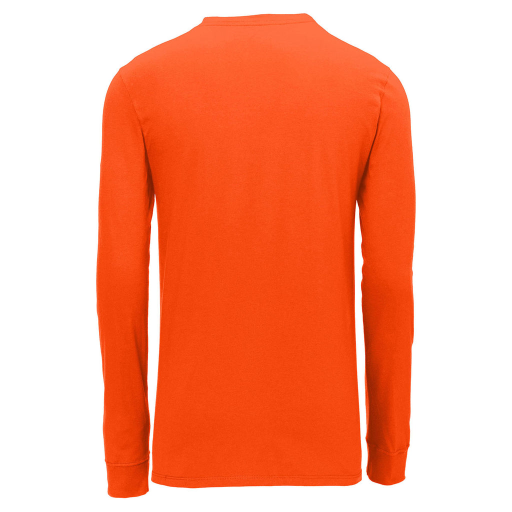 Nike Men's Brilliant Orange Core Cotton Long Sleeve Tee