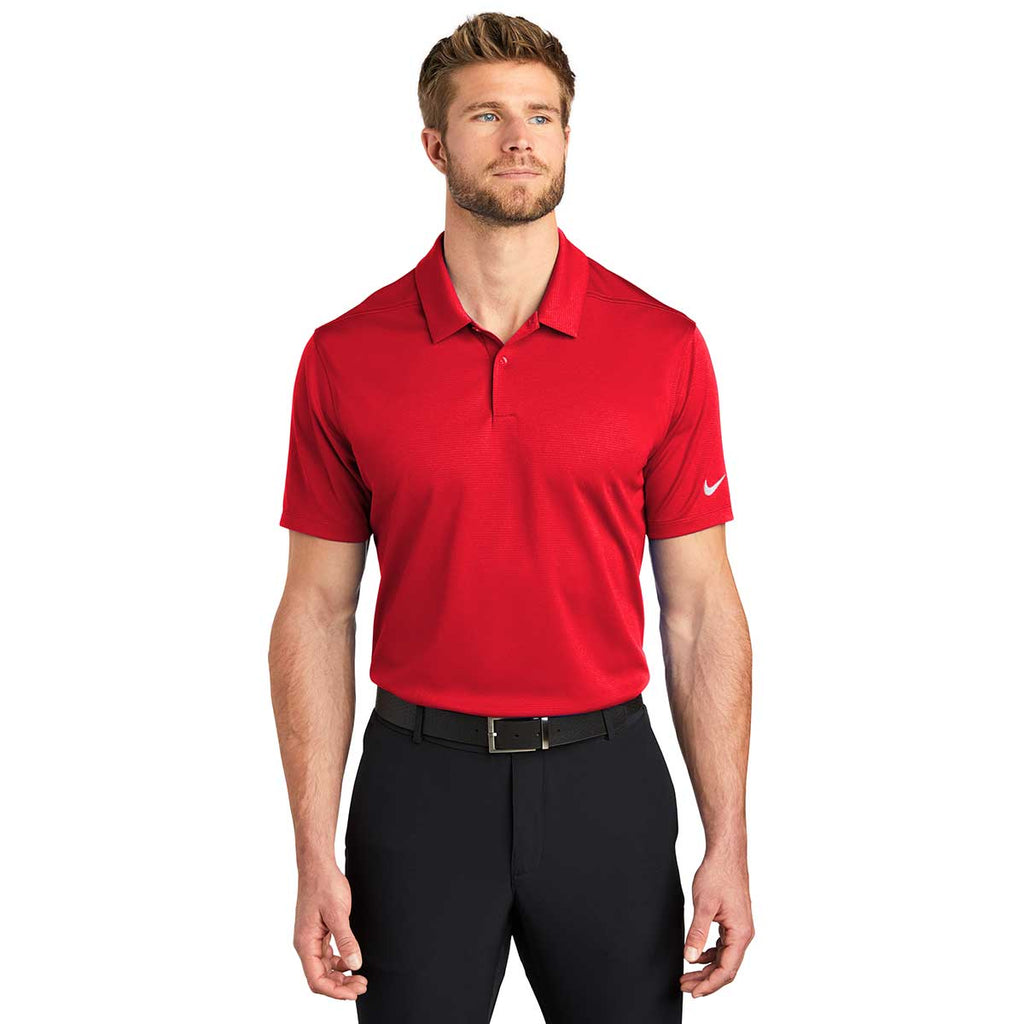 Nike Men's University Red Dry Essential Solid Polo