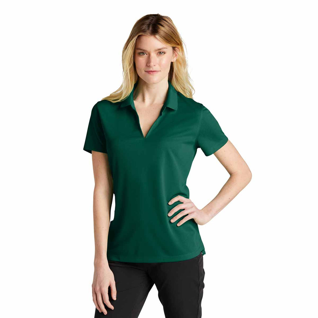 Nike Women's Lucid Green Dri-FIT Micro Pique 2.0 Polo