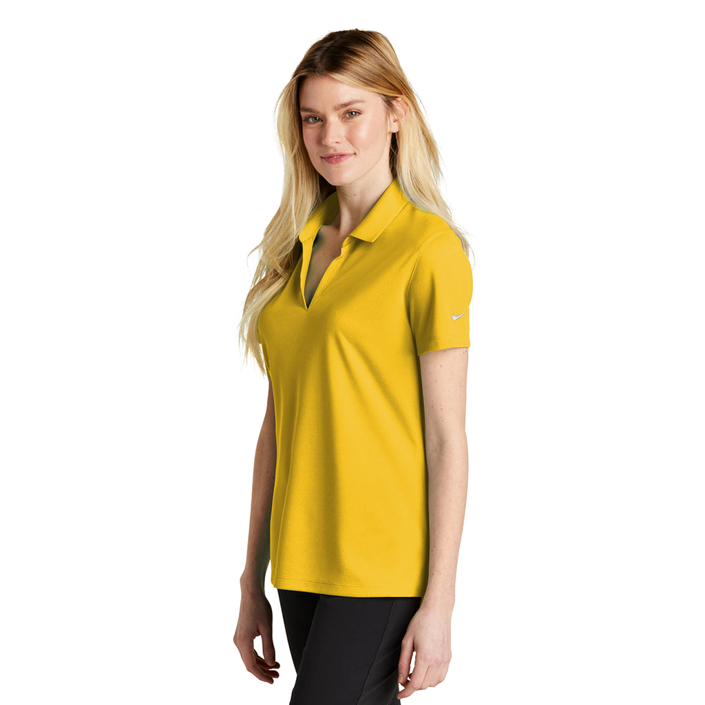 Nike Women's Varsity Maize Dri-FIT Micro Pique 2.0 Polo