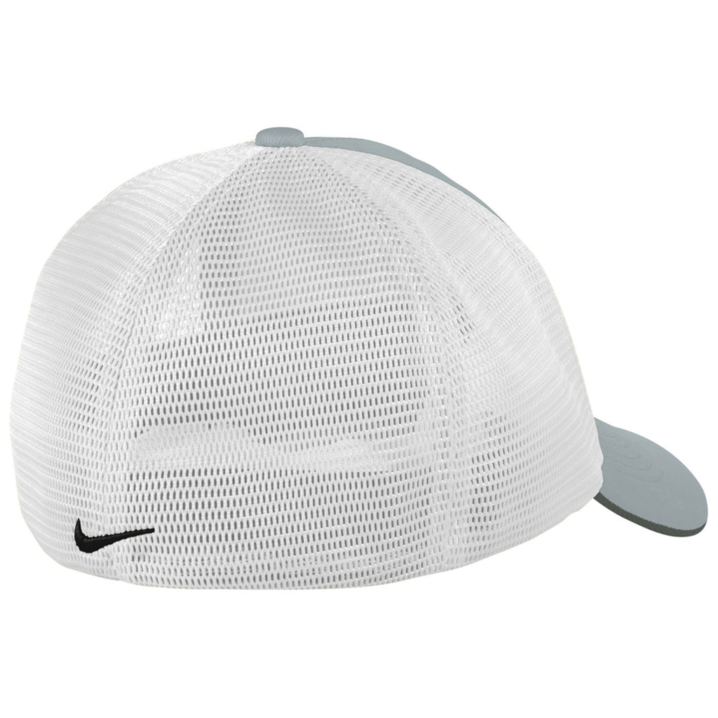 Nike Cool Grey/White Stretch-to-Fit Mesh Back Cap