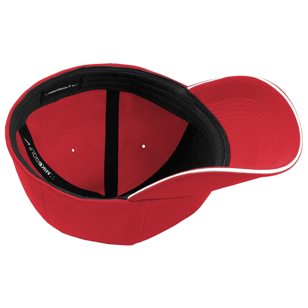 Nike Univeristy Red/White Dri-FIT Stretch Mesh Sandwich Bill Cap