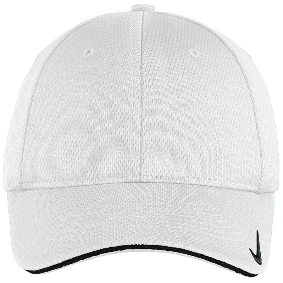 Nike White/Black Dri-FIT Stretch Mesh Sandwich Bill Cap