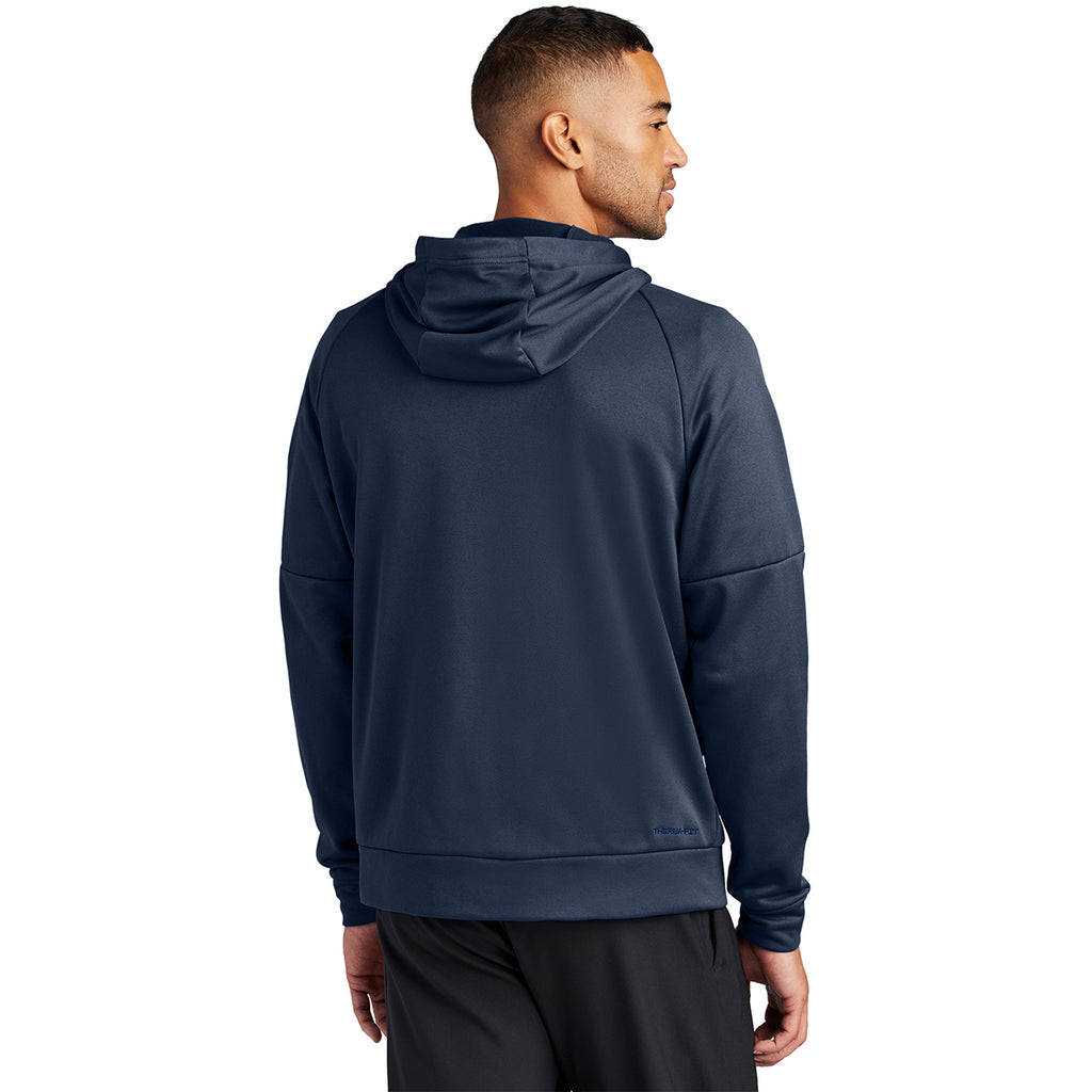 Nike Men's Navy Therma-FIT Pocket Full-Zip Fleece Hoodie